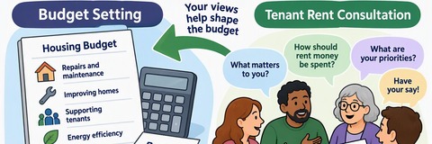 Image illustrating budget setting and tenant rent consultation