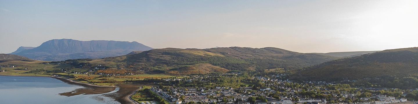 Image of Ullapool village from above