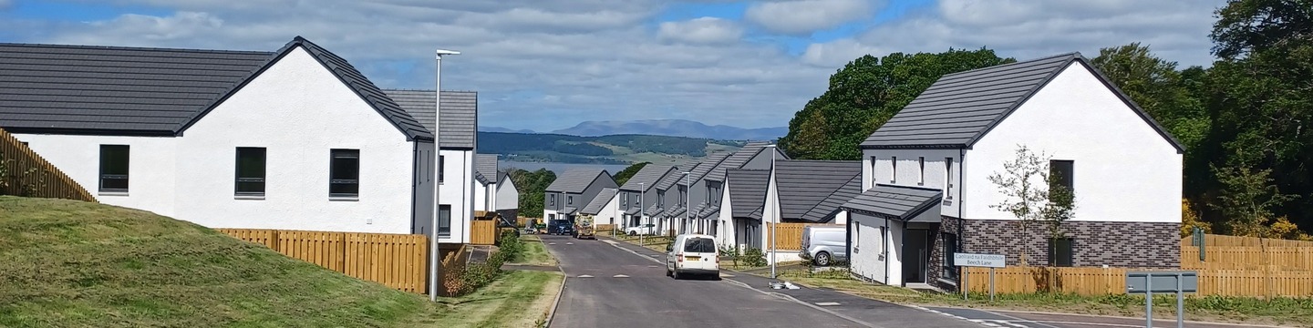 New build housing estate